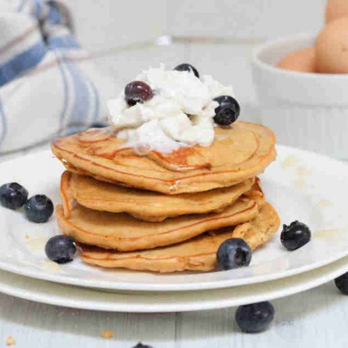 3 Ingredient Protein Pancakes