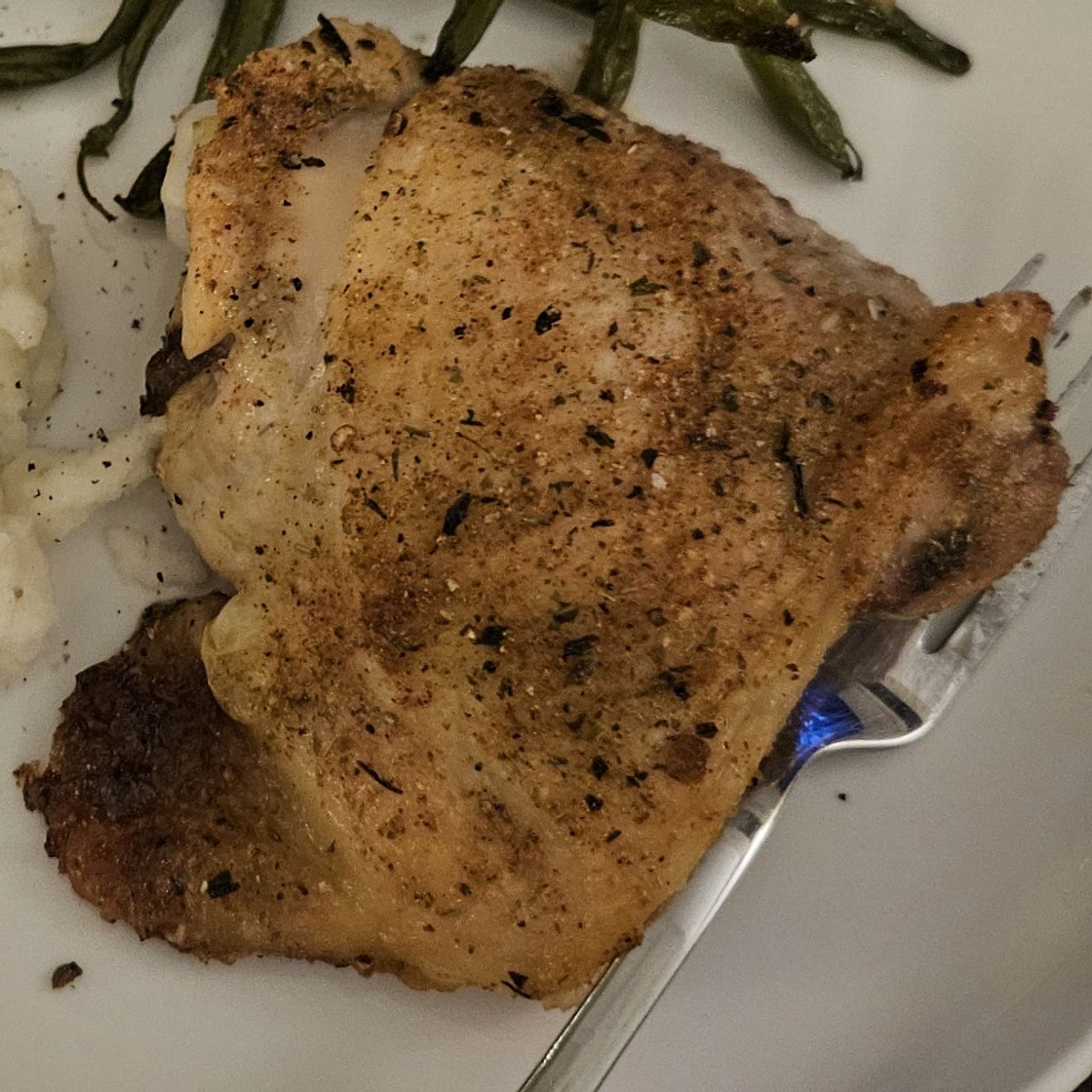 Crispy Baked Chicken Thighs