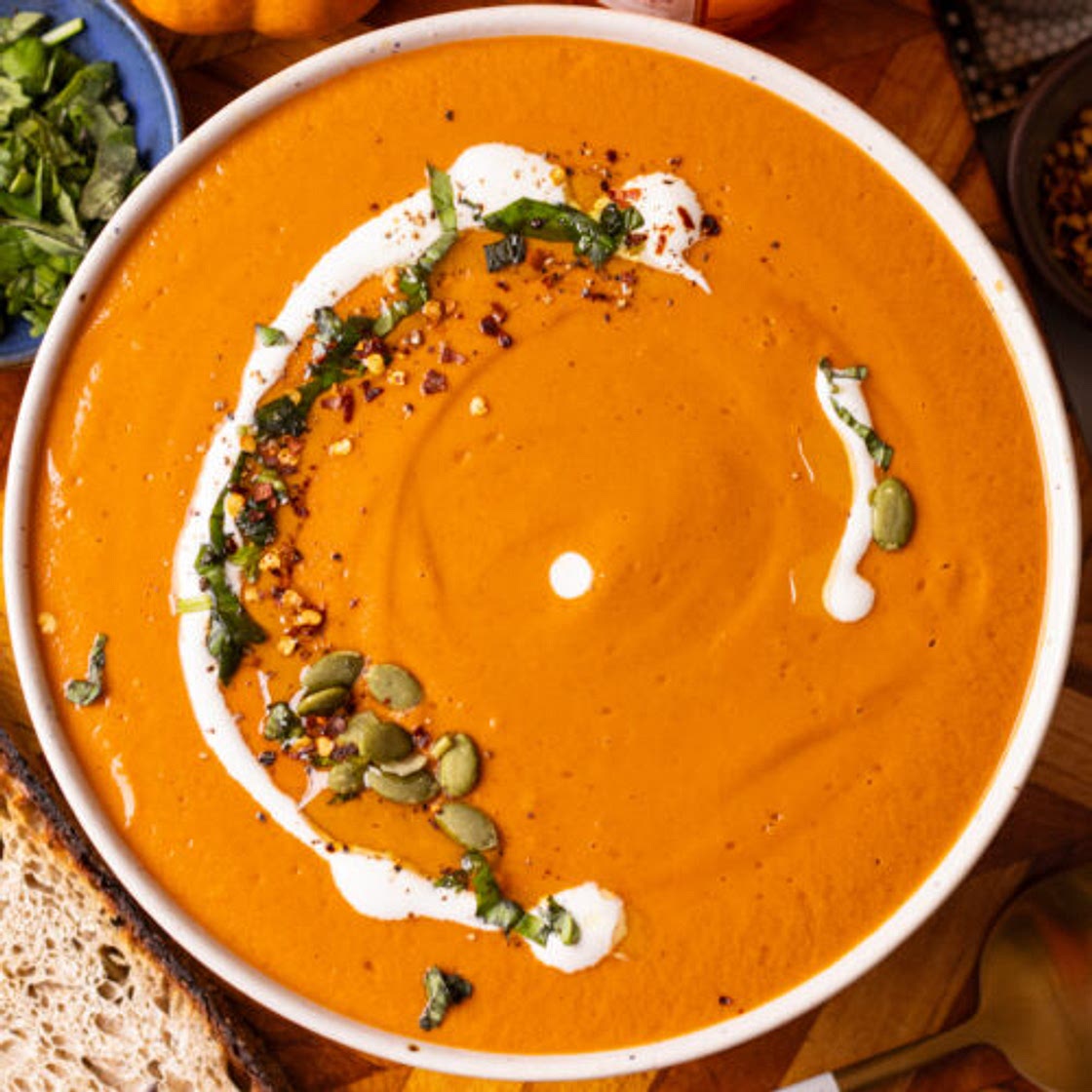 High Protein Tomato Soup with Cottage Cheese