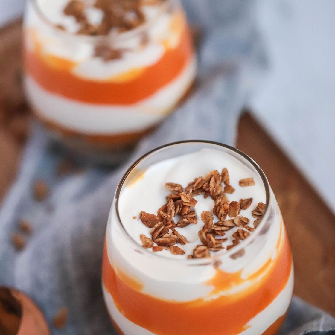 Greek Yogurt Pumpkin Swirl