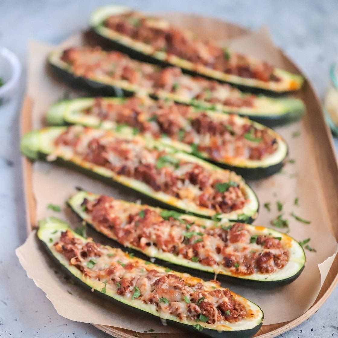 Beef Zucchini Boats