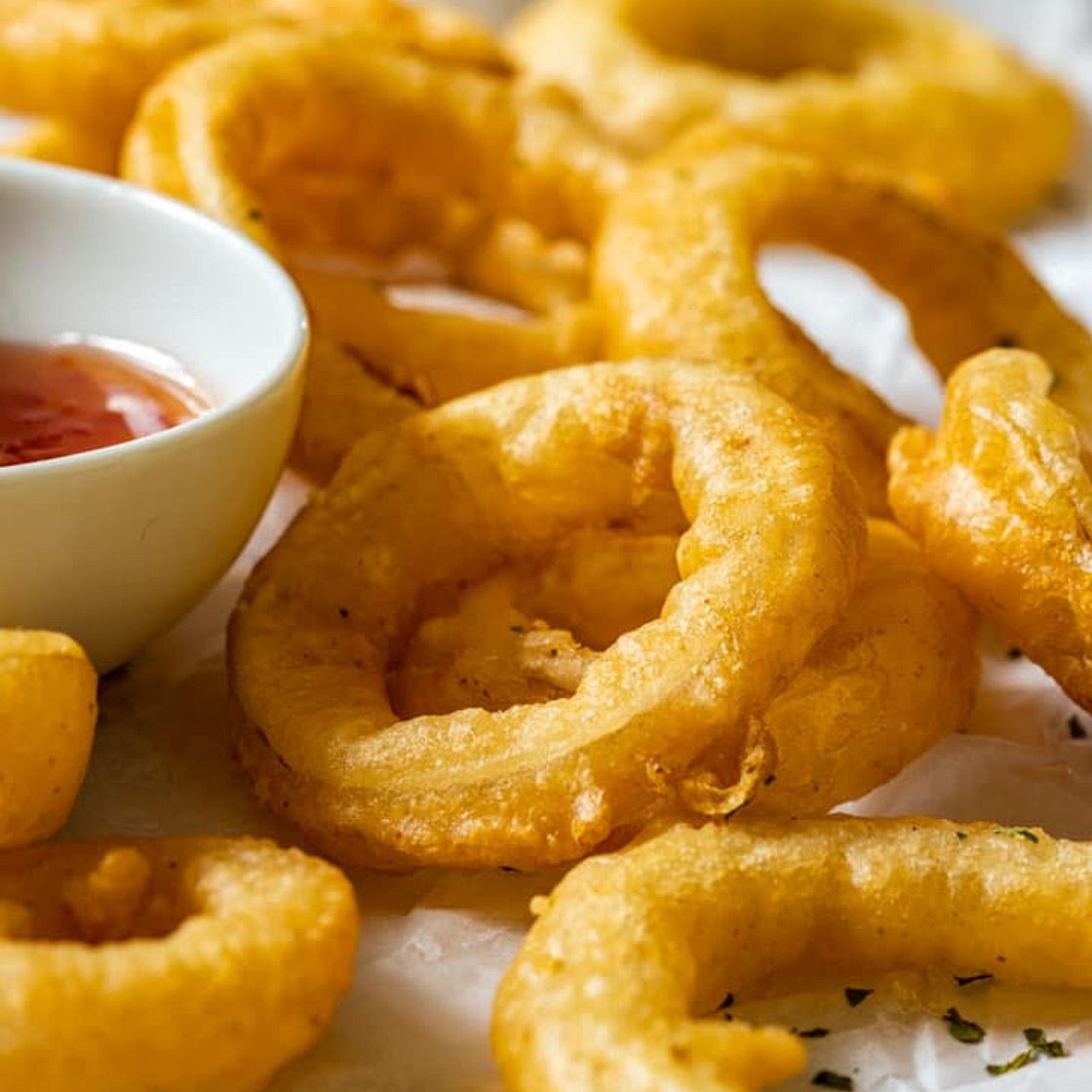Onion Rings in Beer Batter