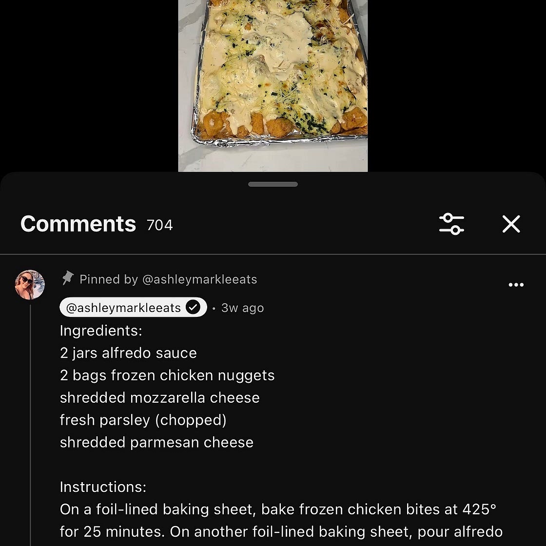 Cheesy chicken Alfredo done easy