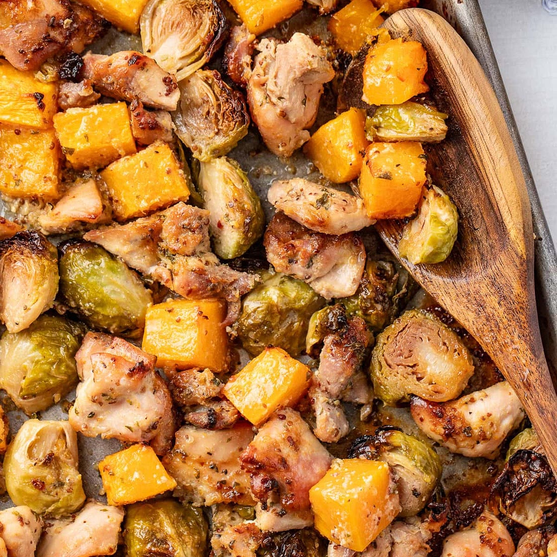 Maple Dijon Sheet Pan Chicken