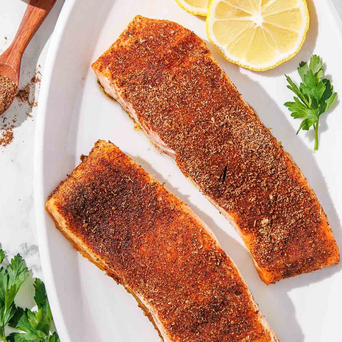 Baked Blackened Salmon