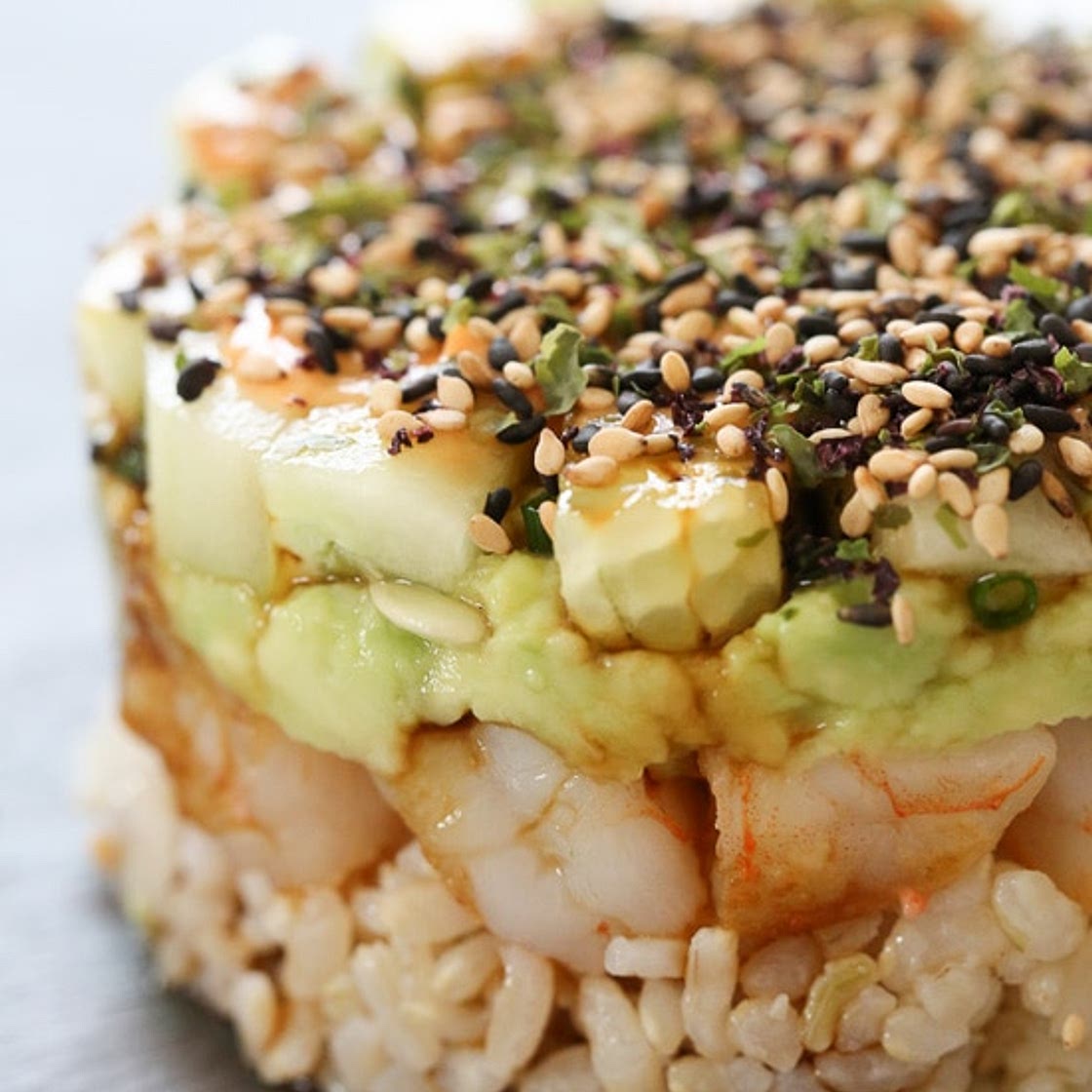 Spicy California Shrimp Stack