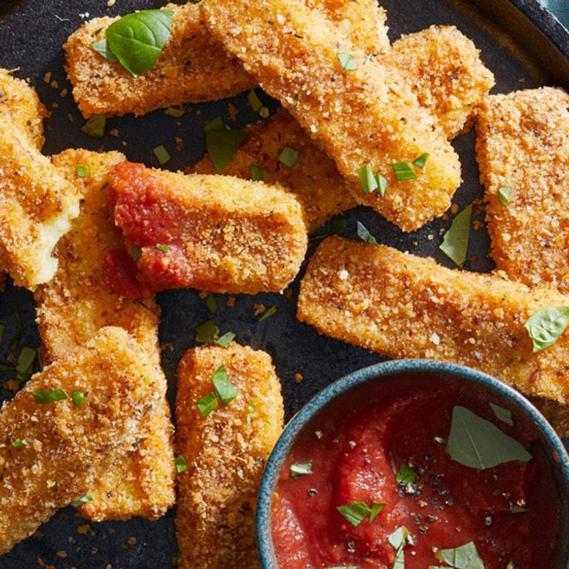 Crispy Potato Vegan Cheese Sticks