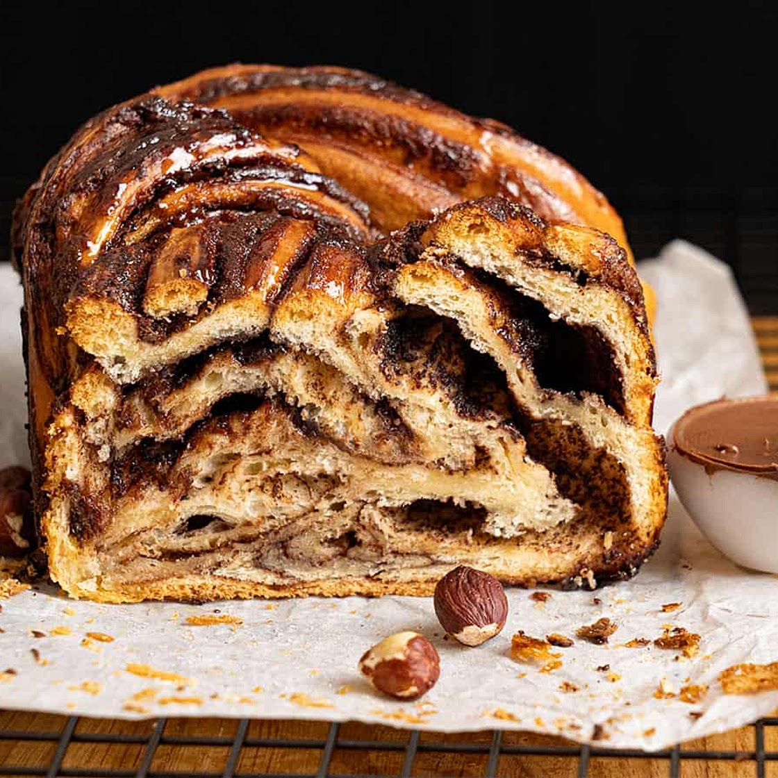 Soft & Fluffy Nutella Babka (Best Rated!)