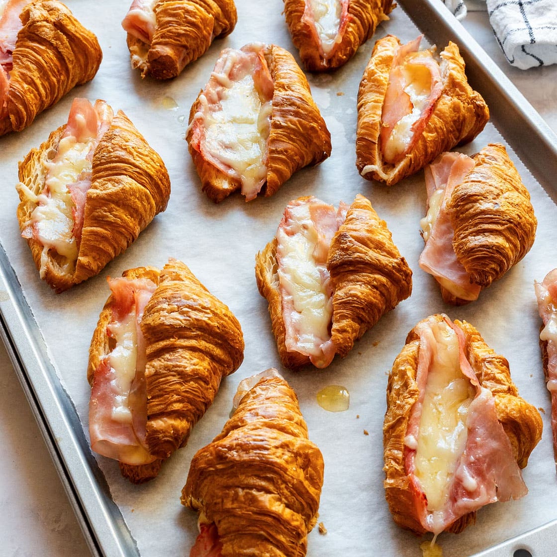 Mini Ham and Cheese Croissants