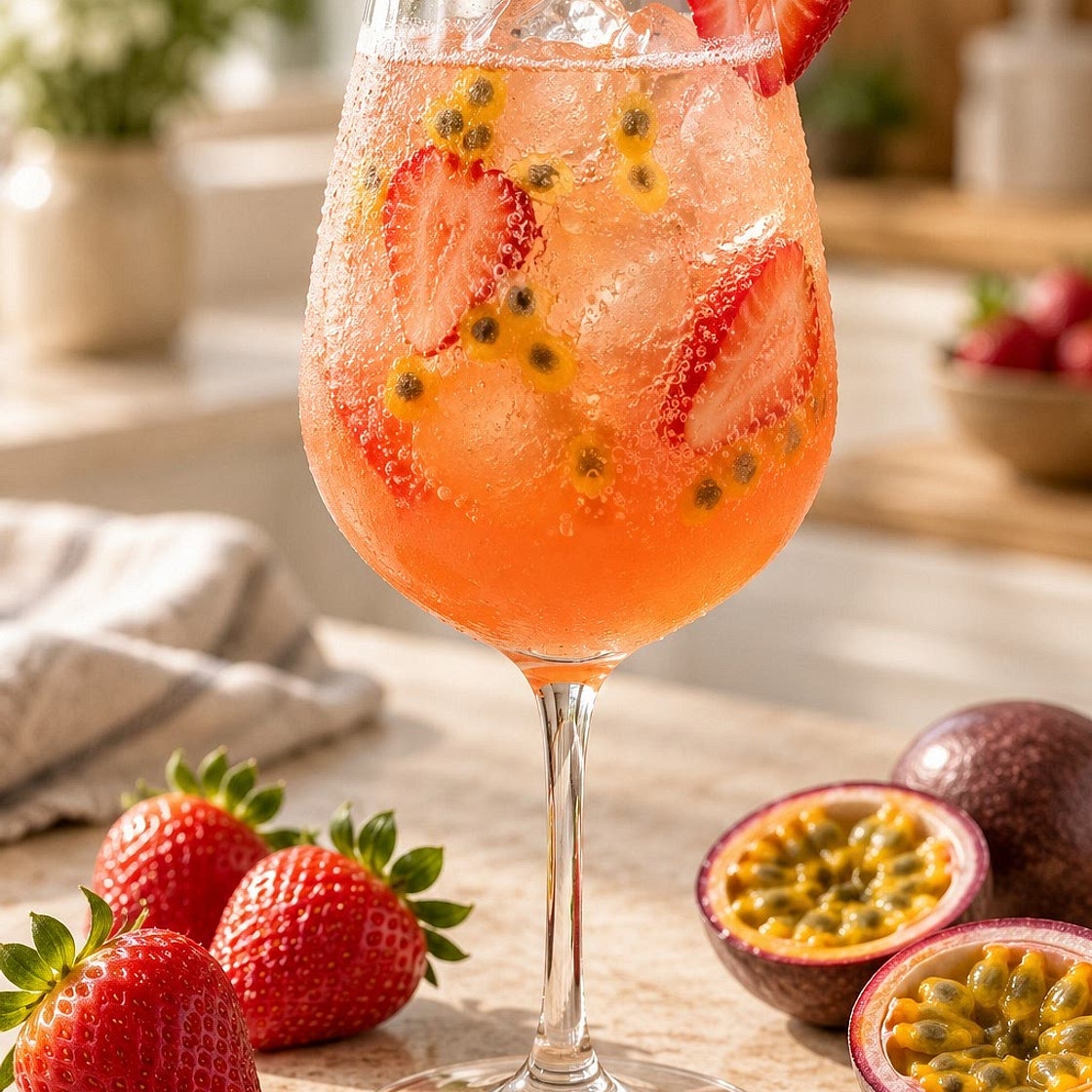 Erdbeer-Maracuja-Spritz