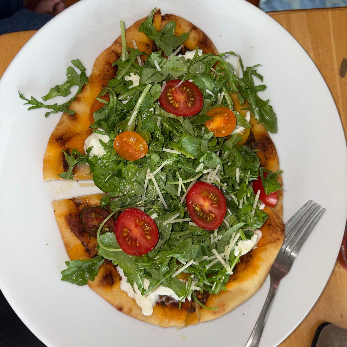 Tomato Burrata Pesto Flatbreads