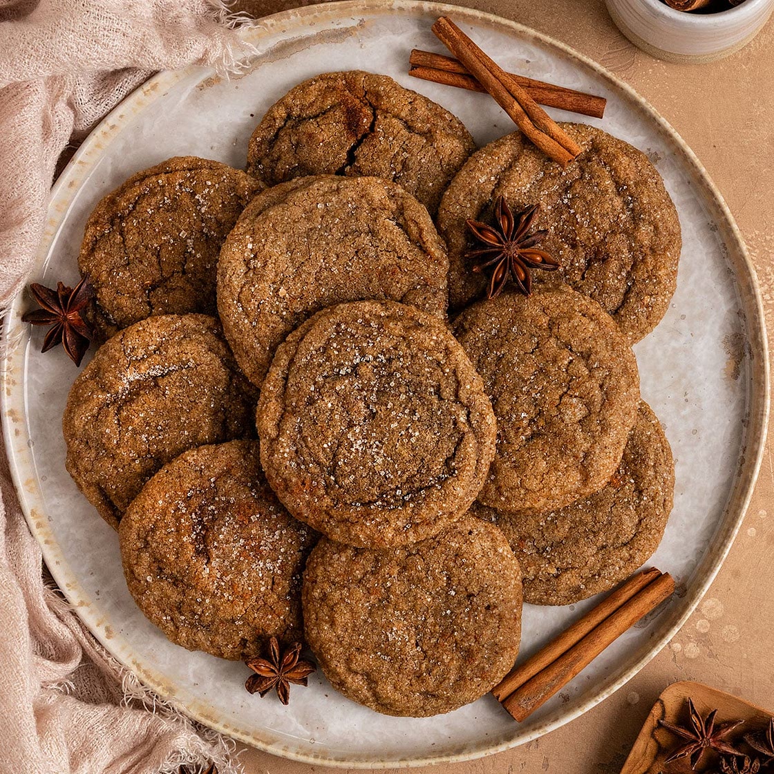 Vegan Brown Sugar Chai Cookies