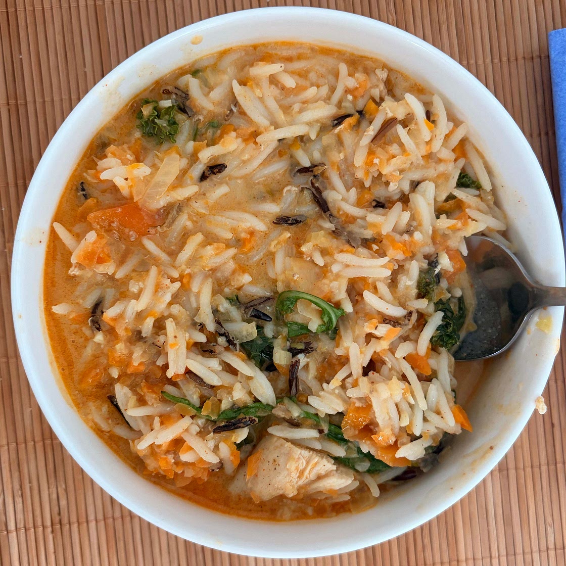 Instant Pot Creamy Chicken and Wild Rice Soup