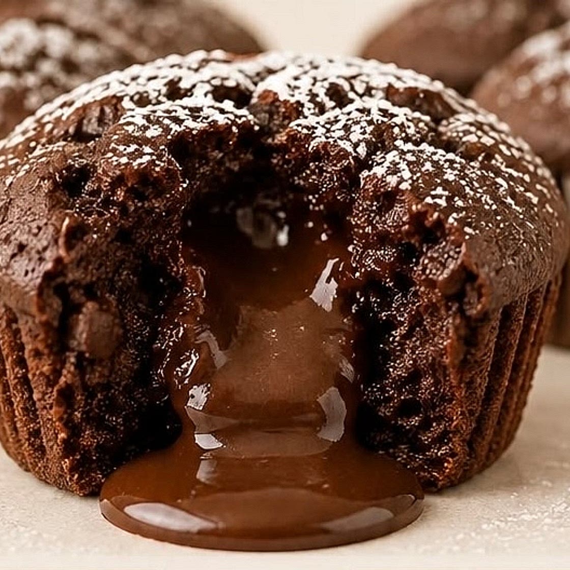 Lava cake muffin