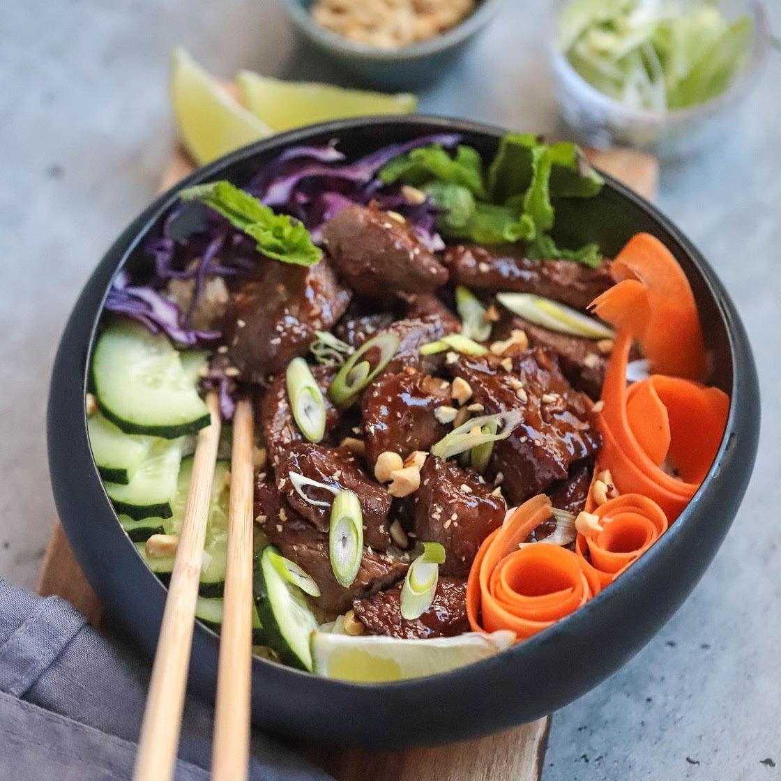 Vietnamese-Inspired Beef Rice Bowl
