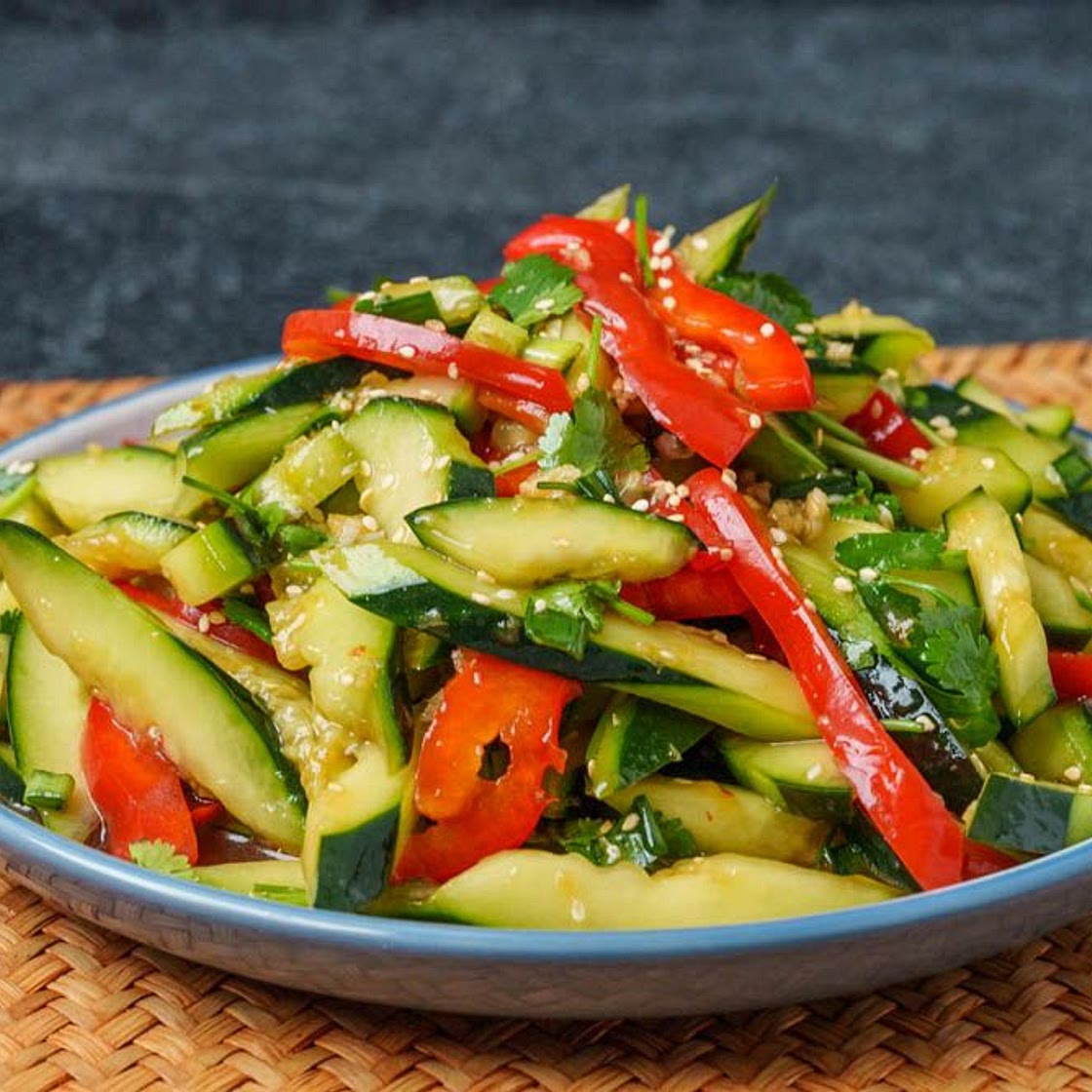 Dad's Smashed Cucumber Salad: The Chinese Restaurant Way