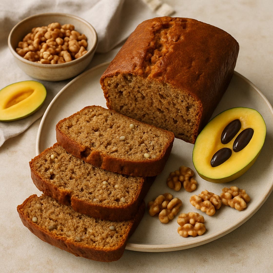 PawPaw-Gewürzbrot mit Walnüssen