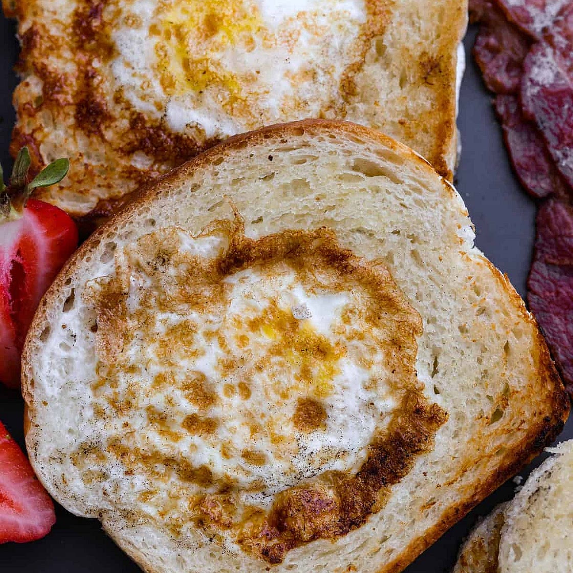416 - 516 Cal Breakfast : eggy in a basket