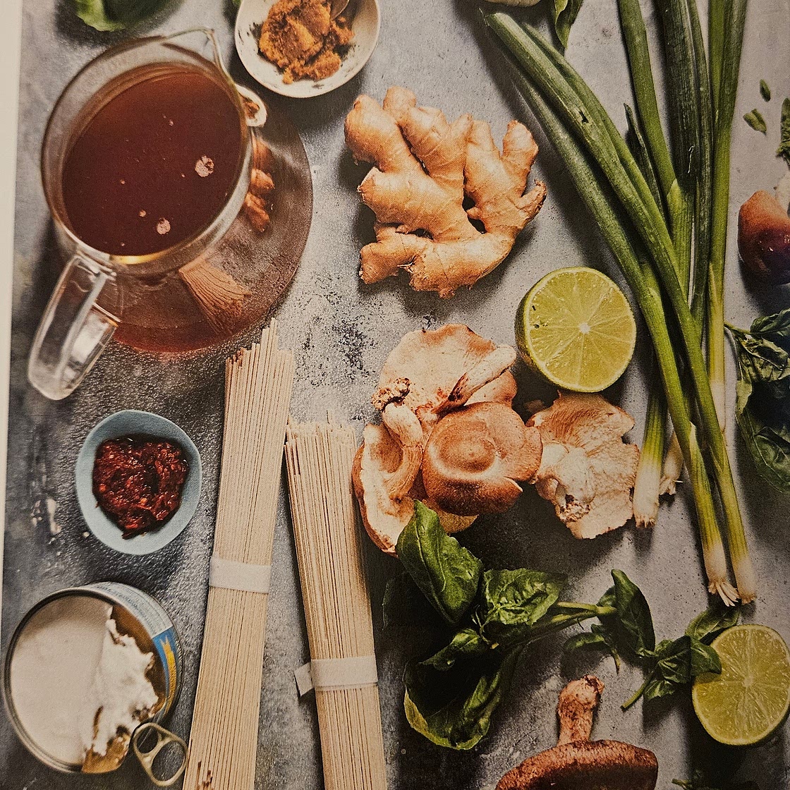 Ginger Basil Bone Broth Ramen