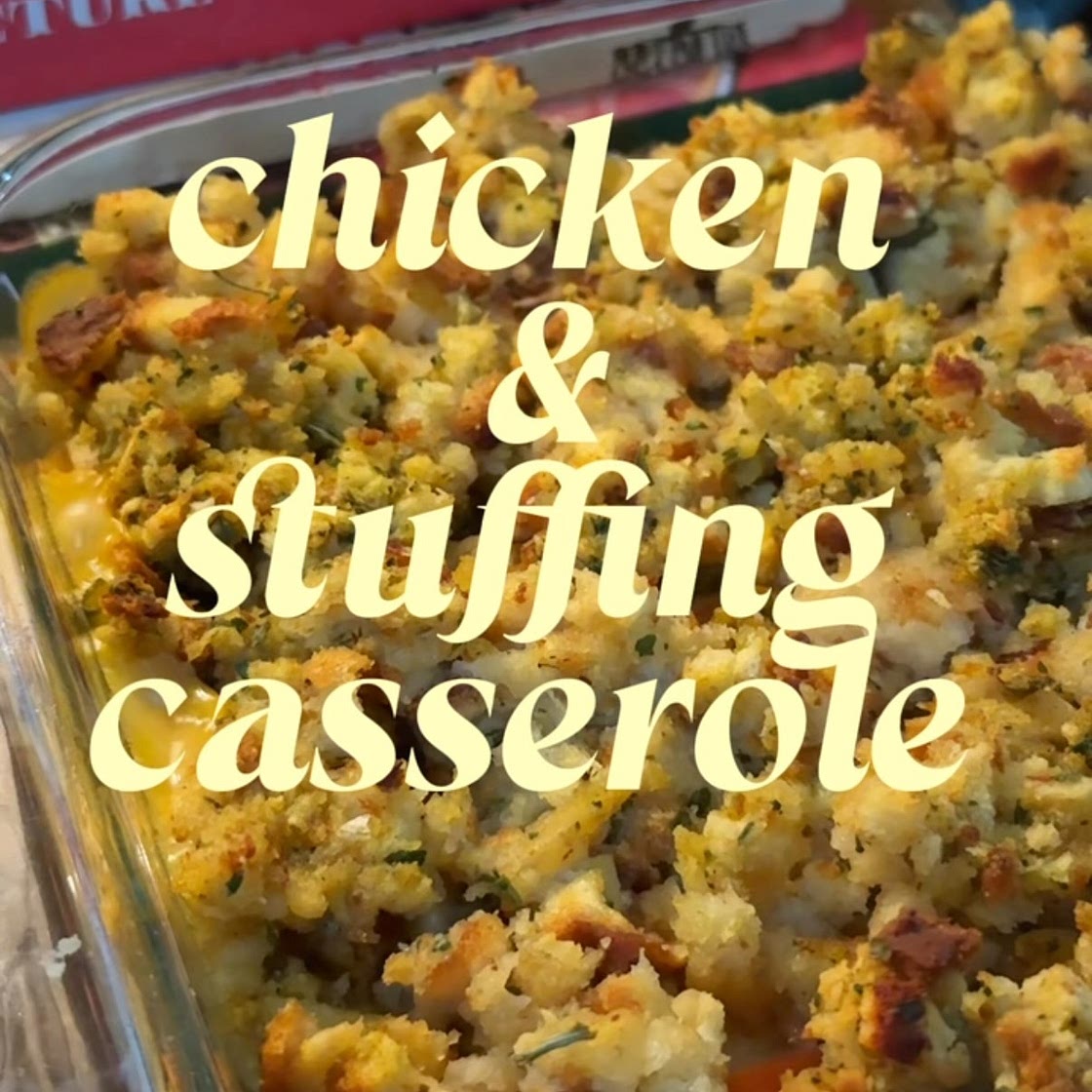 chicken & stuffing casserole 🥘 🍗 
