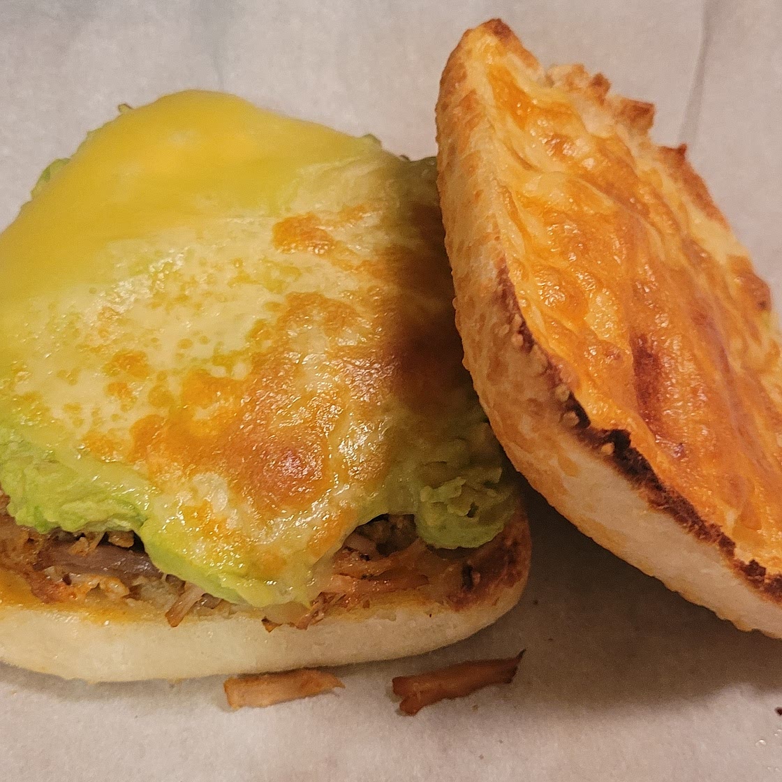 Instapot Carnitas and avocado sandwich