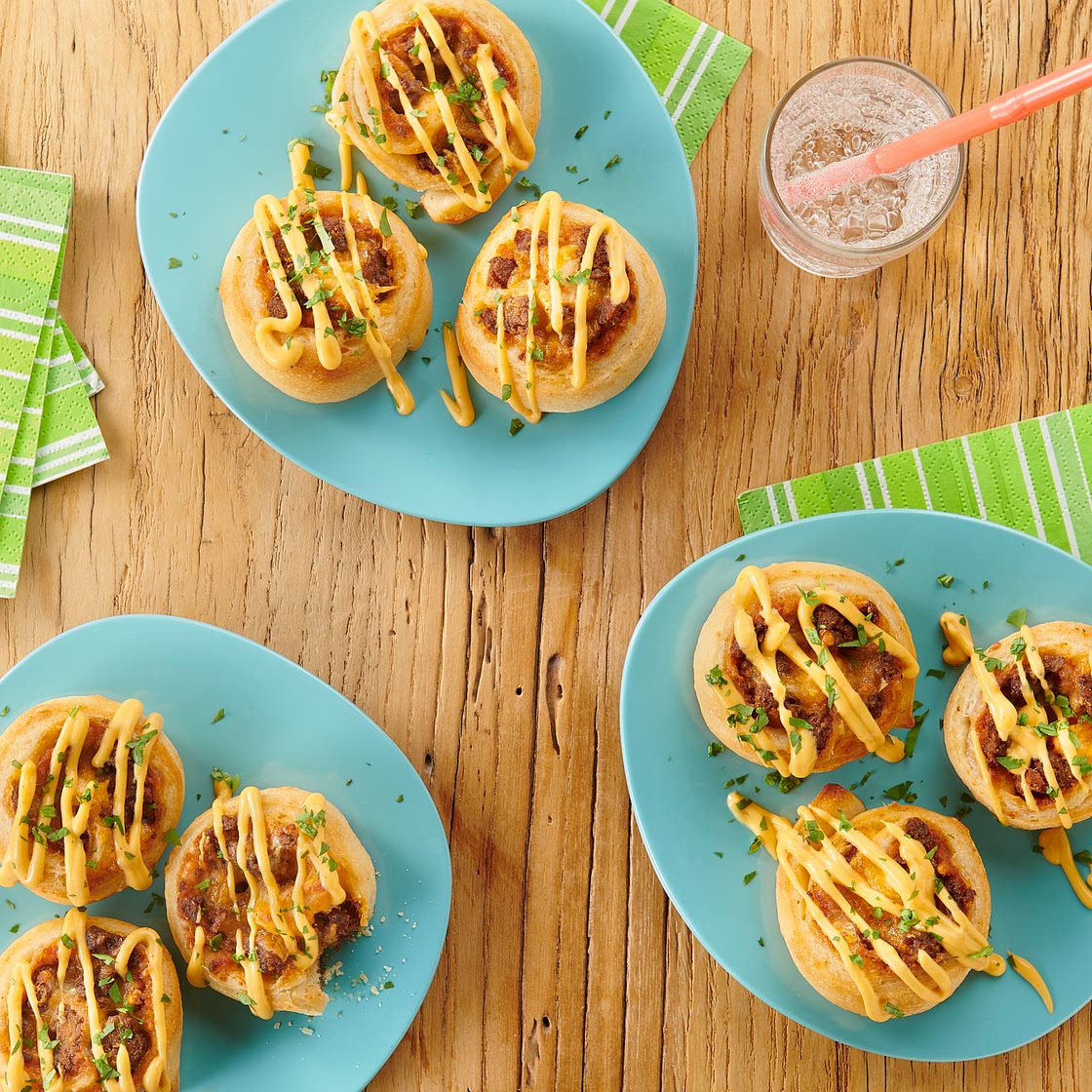 Taco Pizza Pinwheels
