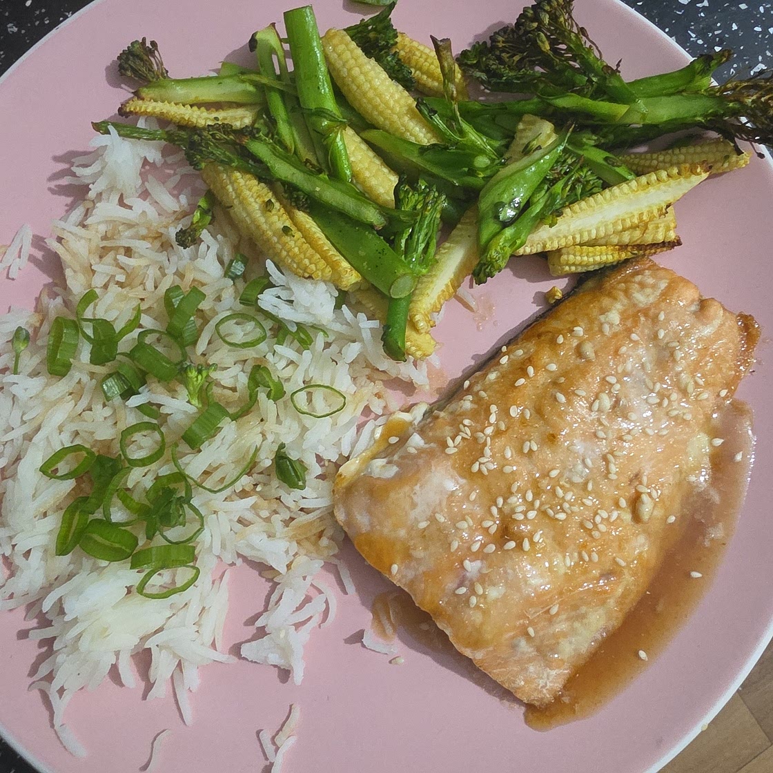 Air Fryer Honey Garlic Salmon