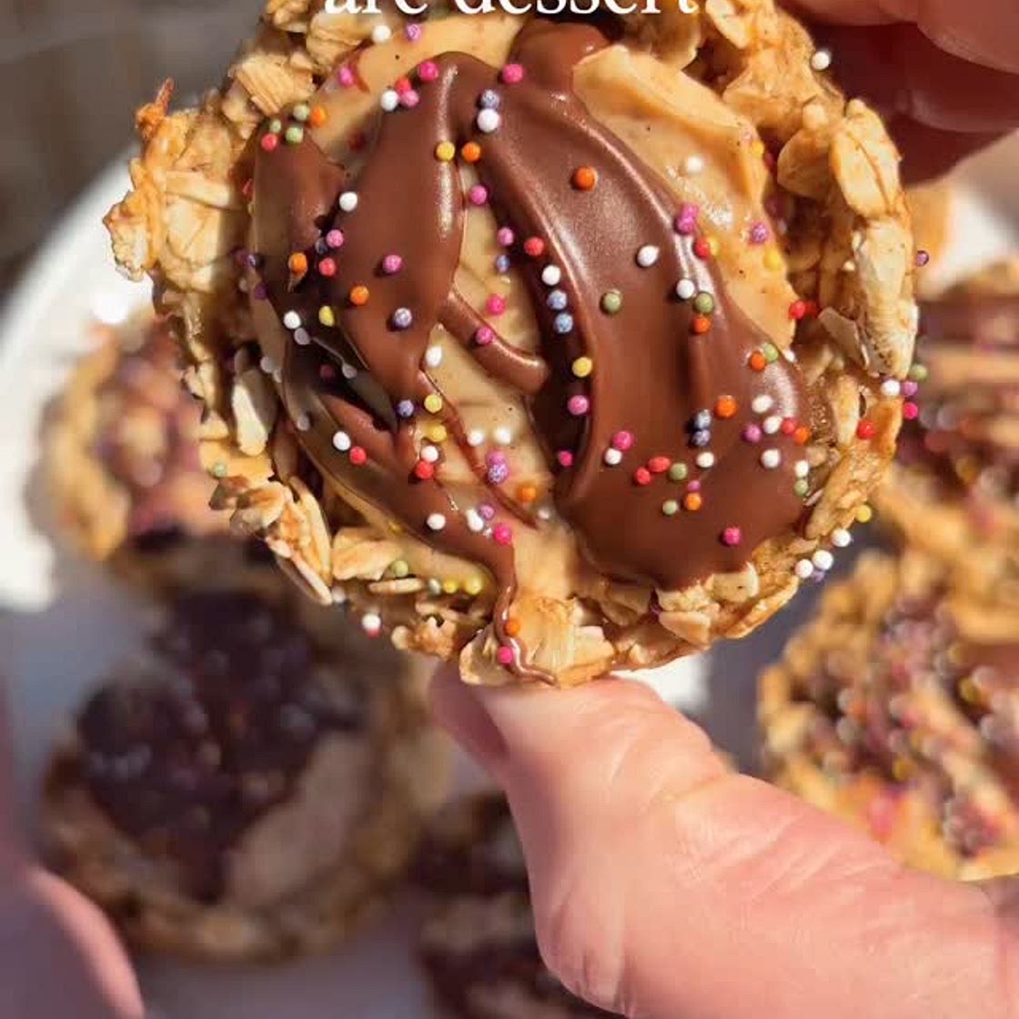 Frozen Peanut Butter Yoghurt Oat Cups