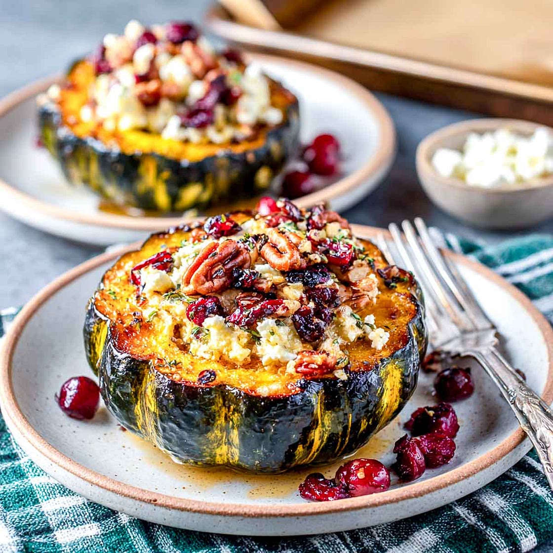 Meatless Stuffed Acorn Squash