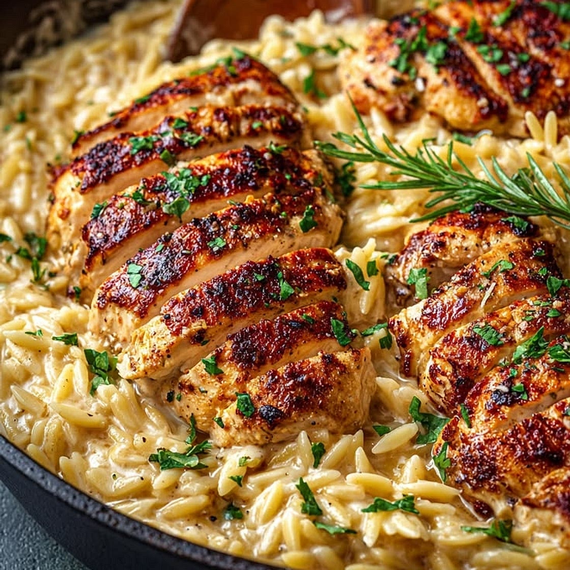 Creamy Chicken Orzo