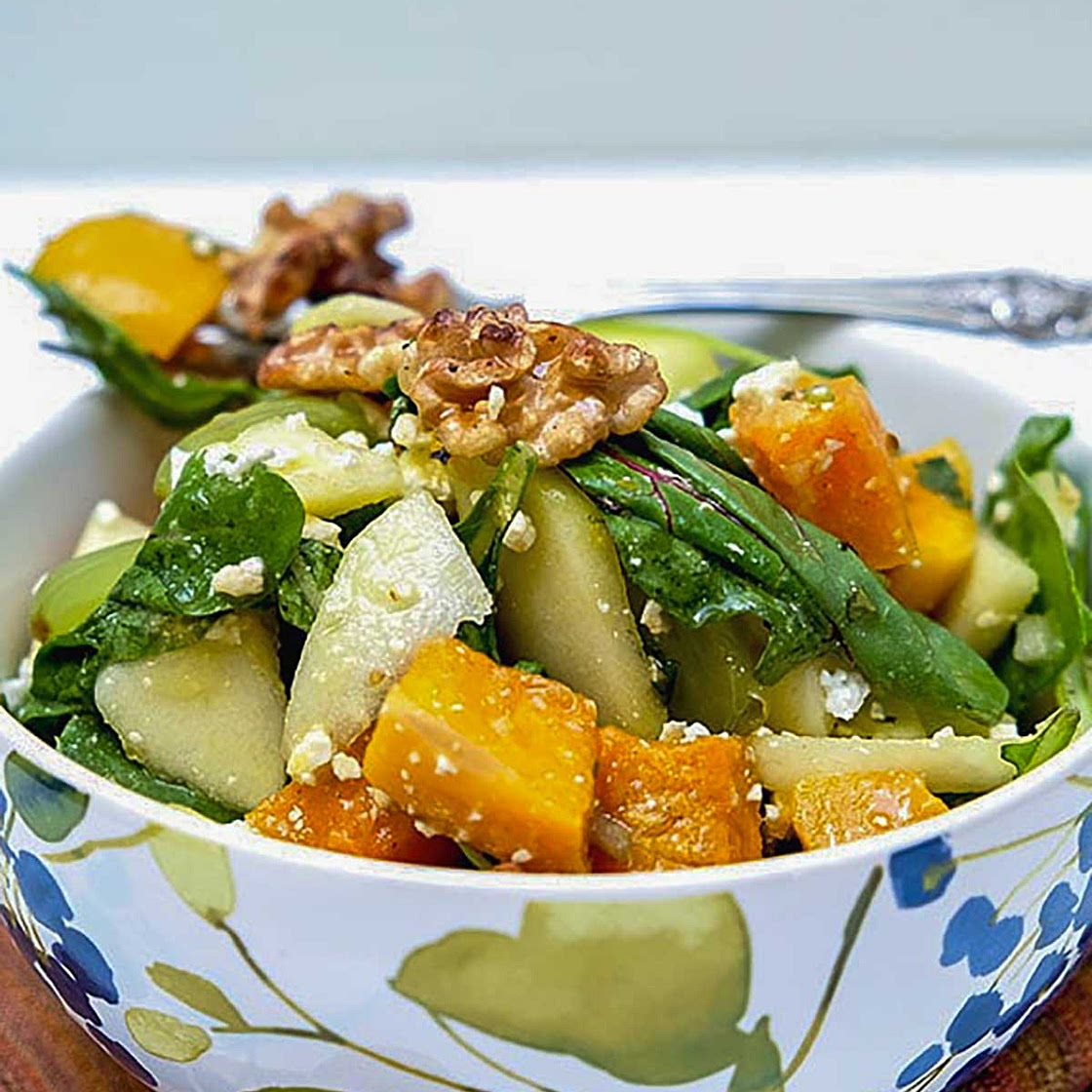 Roasted Butternut Squash Salad with Orange Vinaigrette