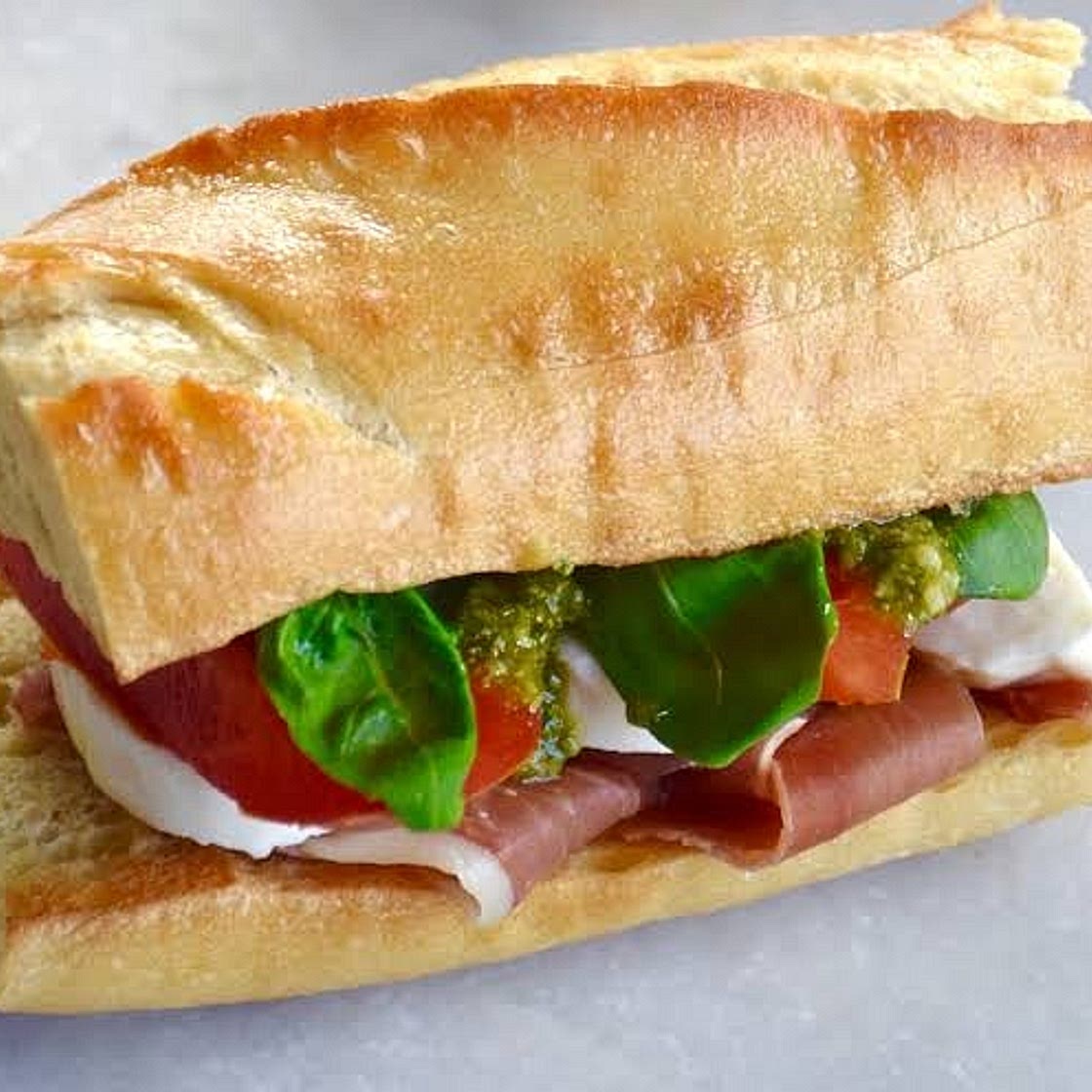 Caprese Sandwhich with prosciutto
