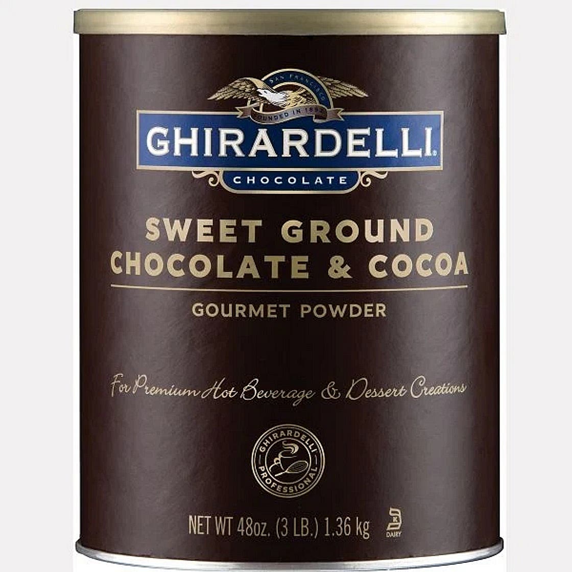 Vintage Ghirardelli Gold Can Fudge Sauce