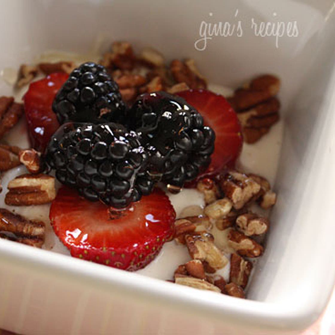 Greek Yogurt with Berries, Nuts and Honey