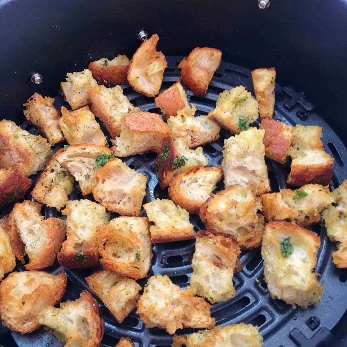 Air Fryer Homemade Croutons Recipe