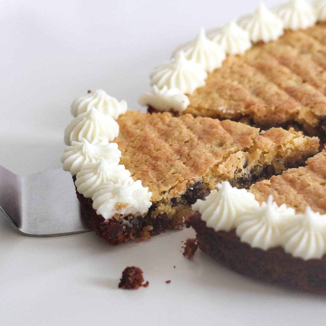 Kosher for Passover Chocolate Chip Cookie Cake (Gluten-Free & Nut-Free)