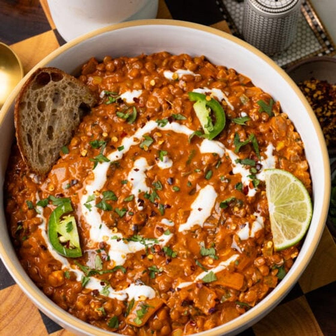 Vegan Roasted Red Pepper Dahl