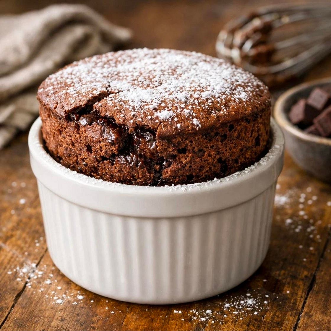 Chocolate Brandy Soufflé