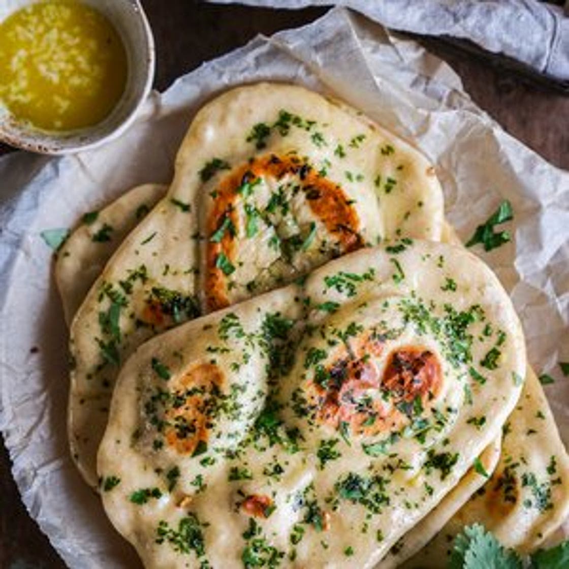 Vegan Garlic Naan