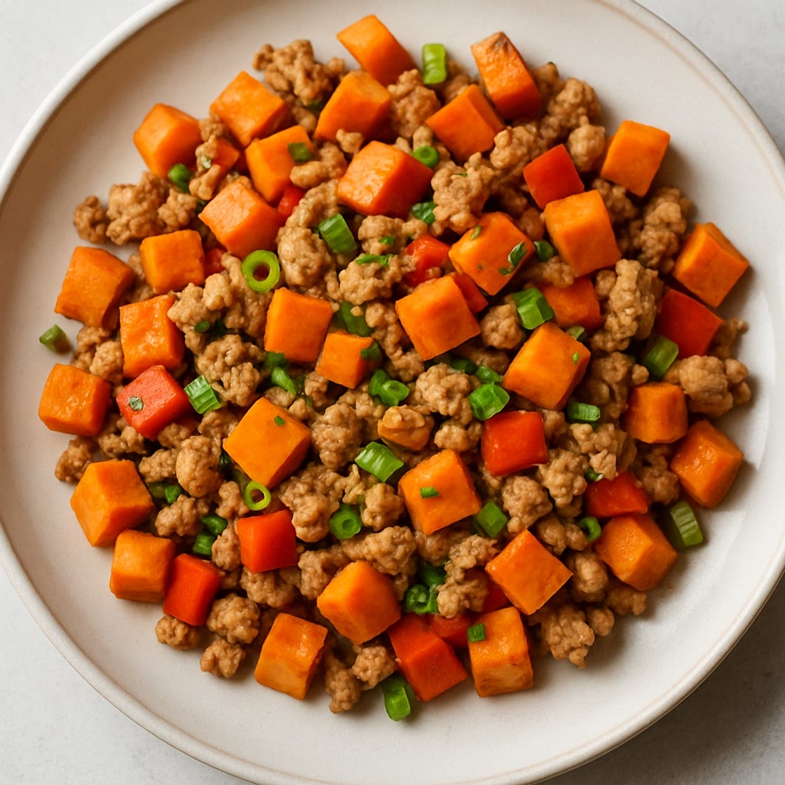 Sweet Potato & Turkey Hash (Low cal)