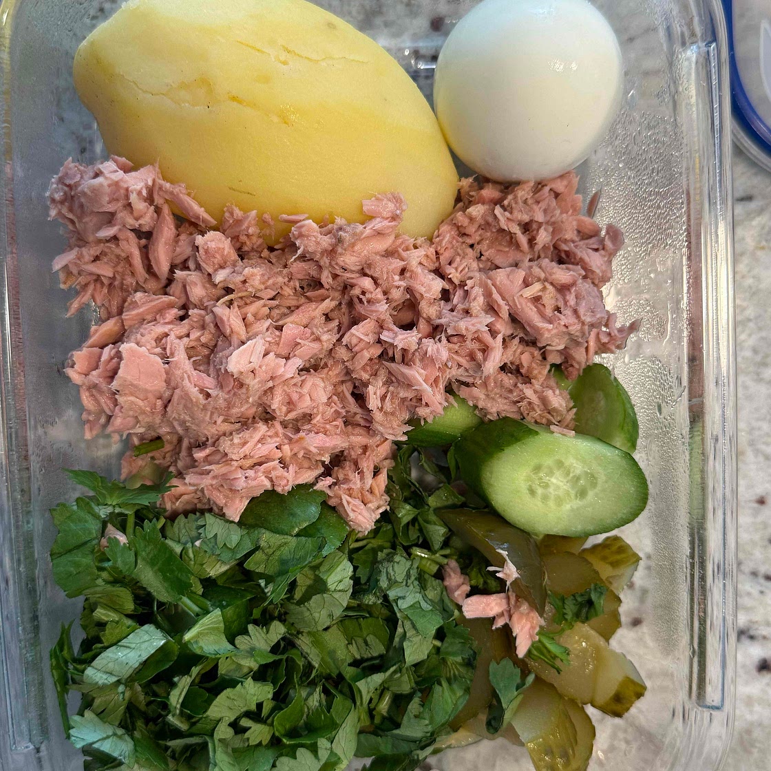 Tuna Egg Potato salad