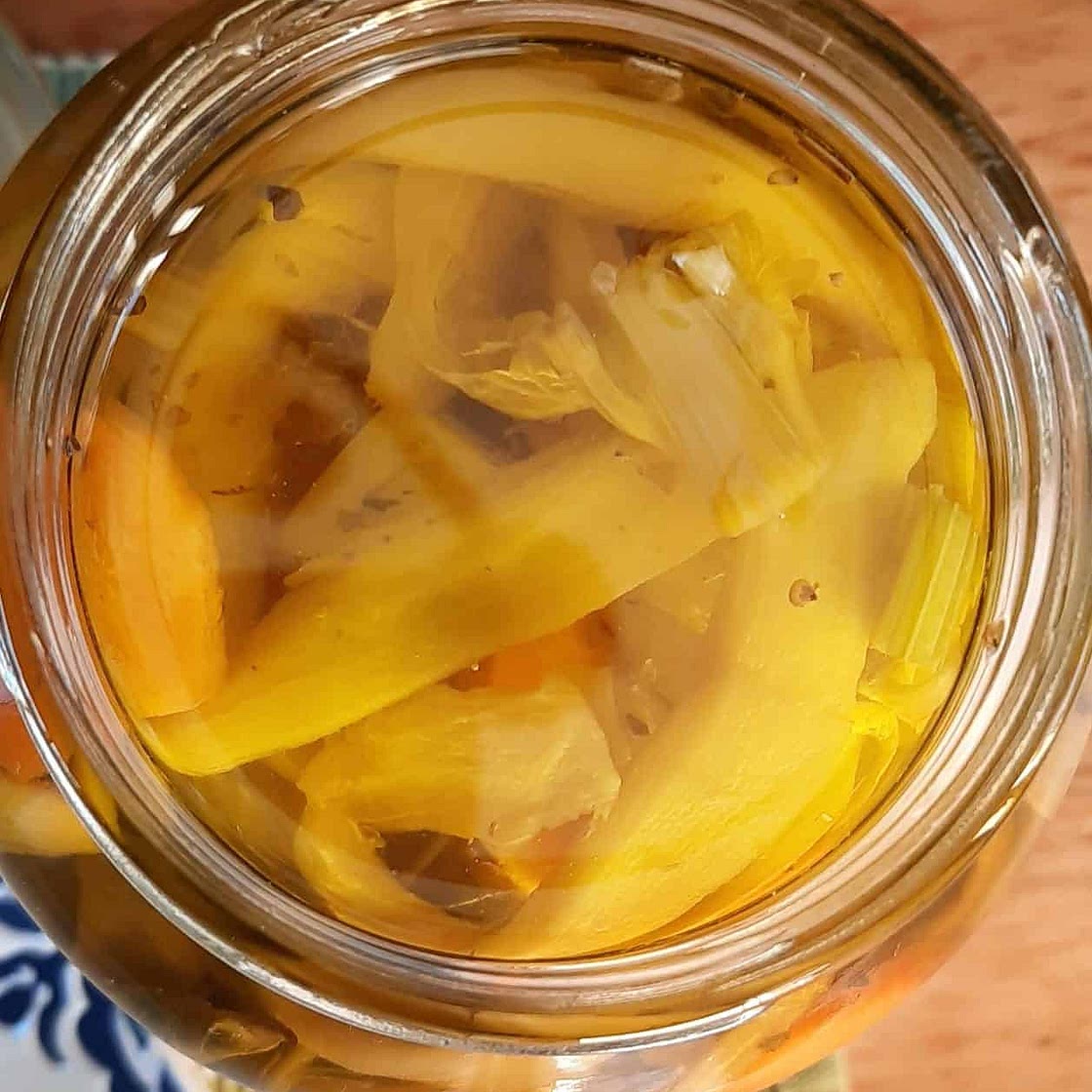 Pickled Aubergines in Olive Oil