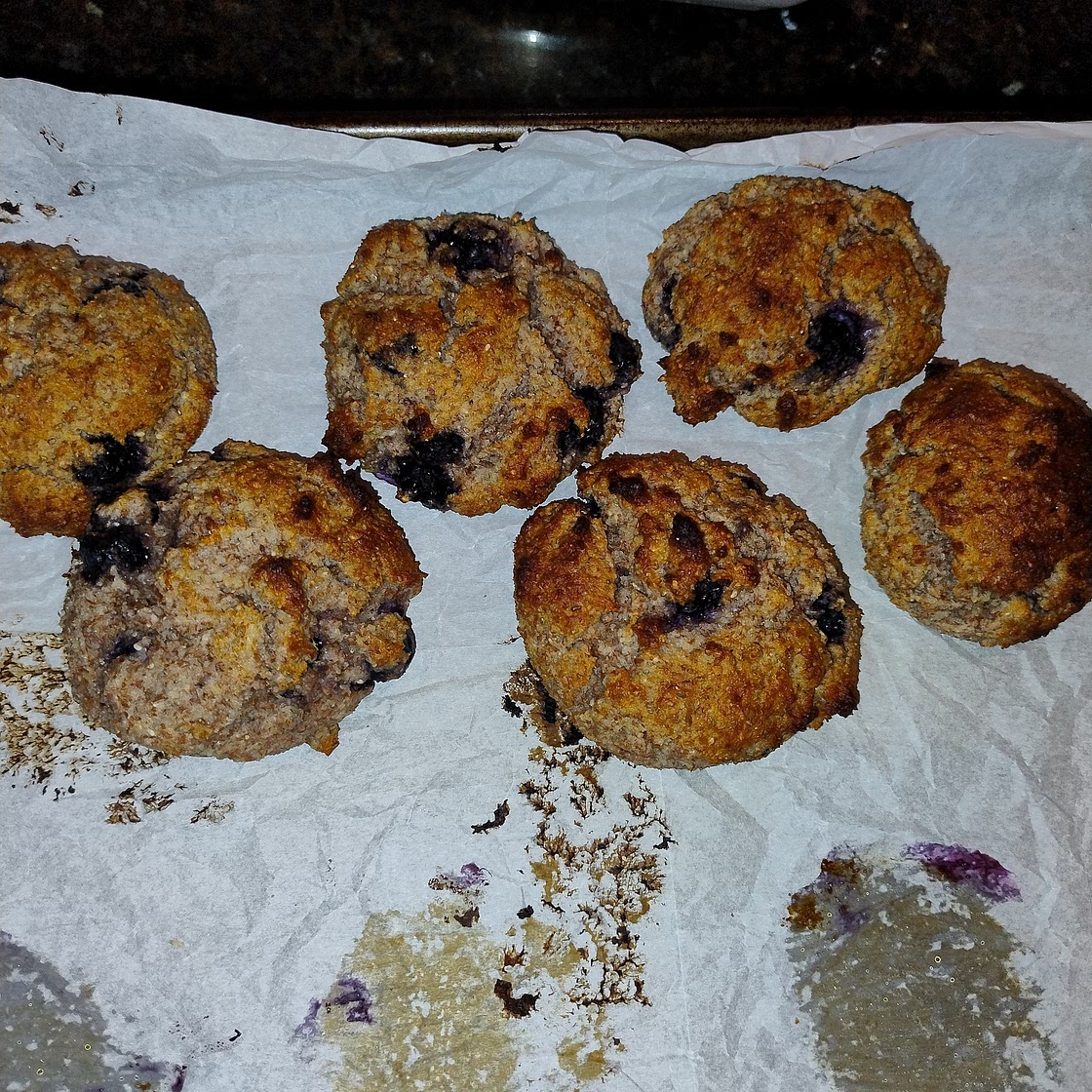 High Protein Blueberry "Muffin" Bagels