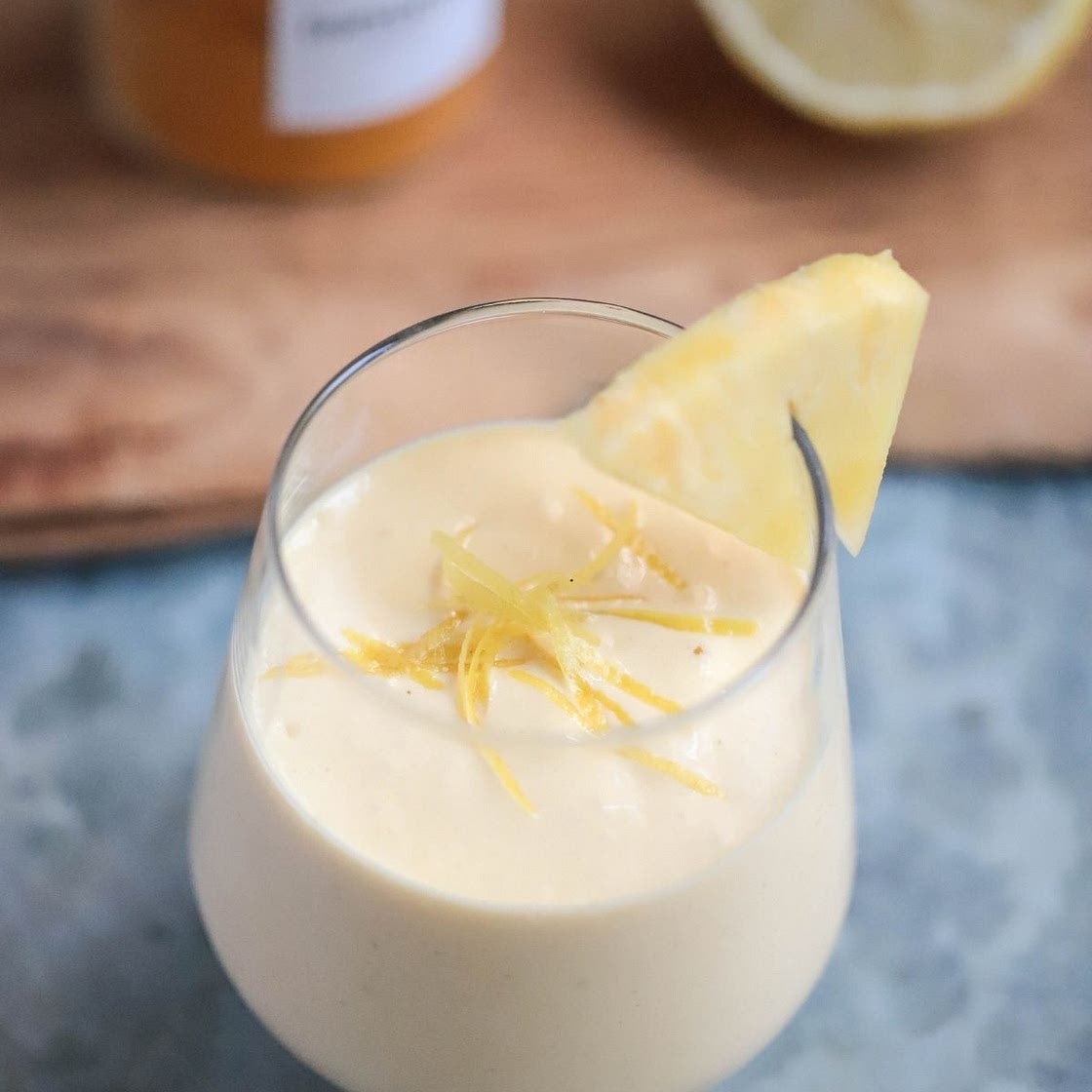 Lemony Pineapple Protein Smoothie