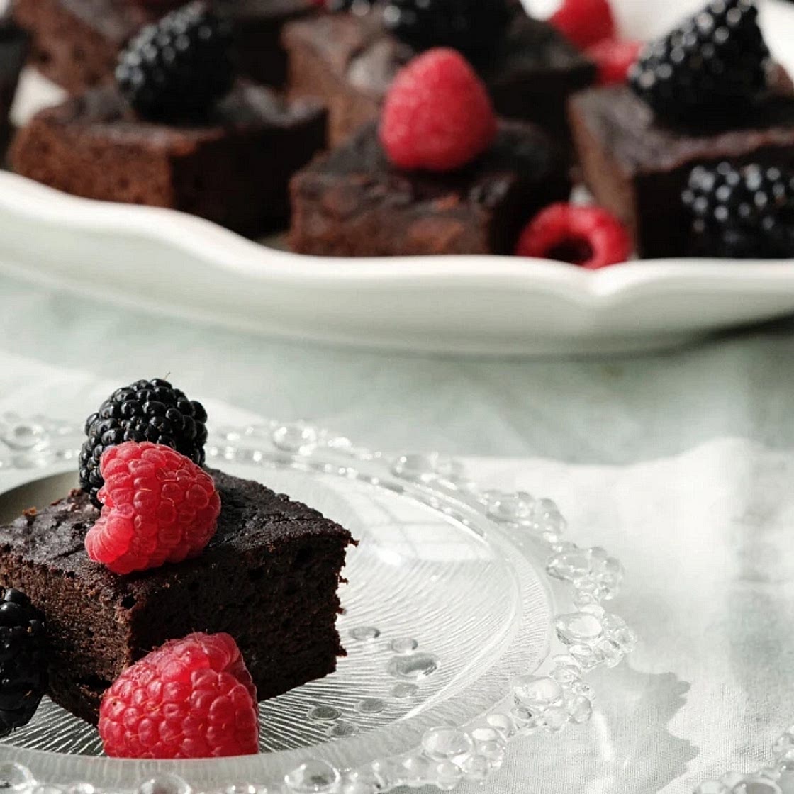 Chocolate Date Brownies with Coffee