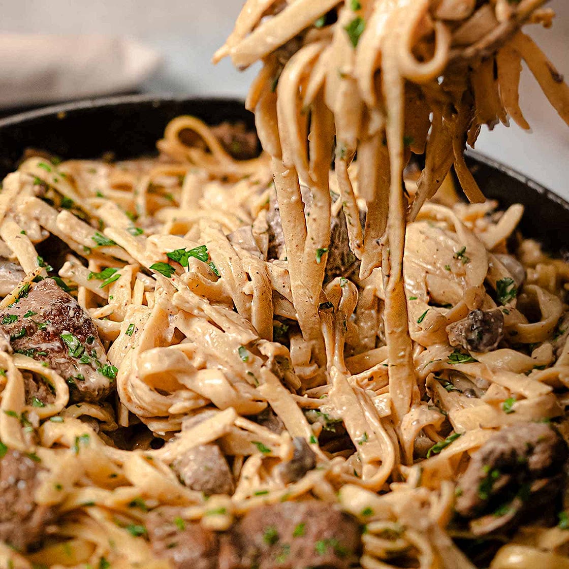 Creamy Beef and Mushroom Stroganoff