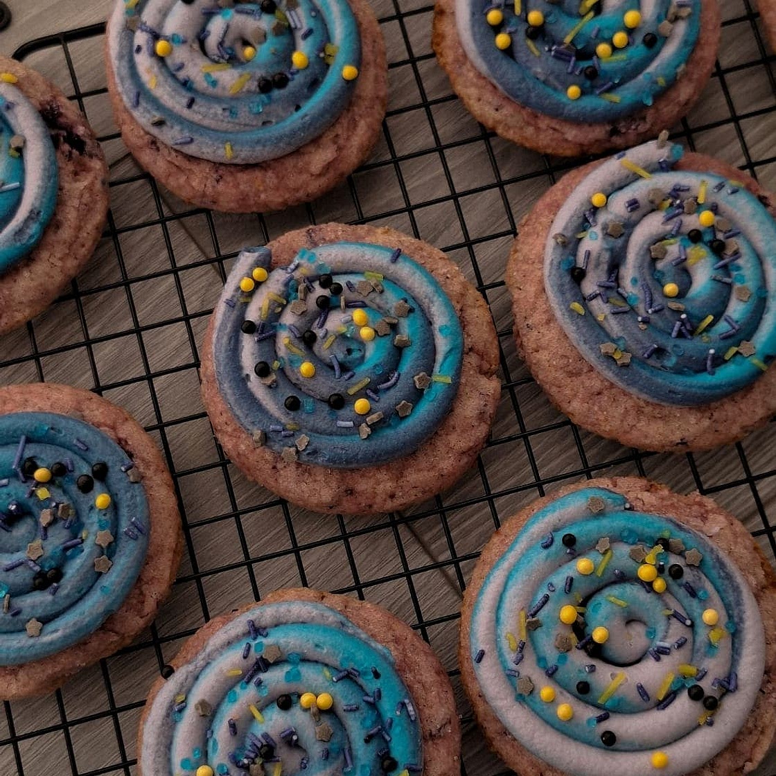 Coraline Blueberry Lemon Cookies (The Other World Swirl Cookies)