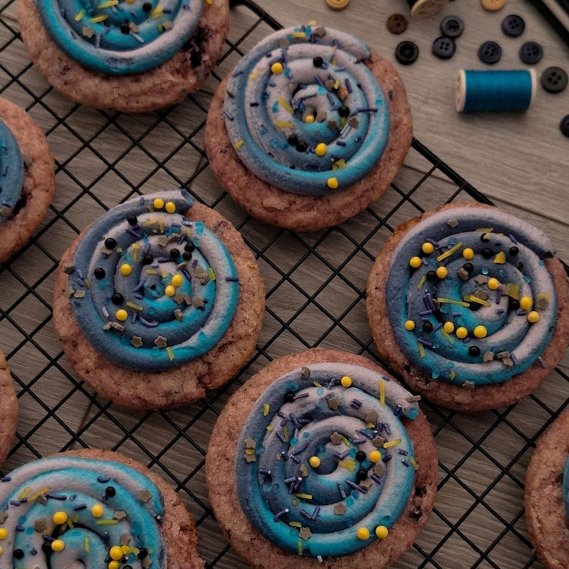 Coraline Blueberry Lemon Cookies (The Other World Swirl Cookies)