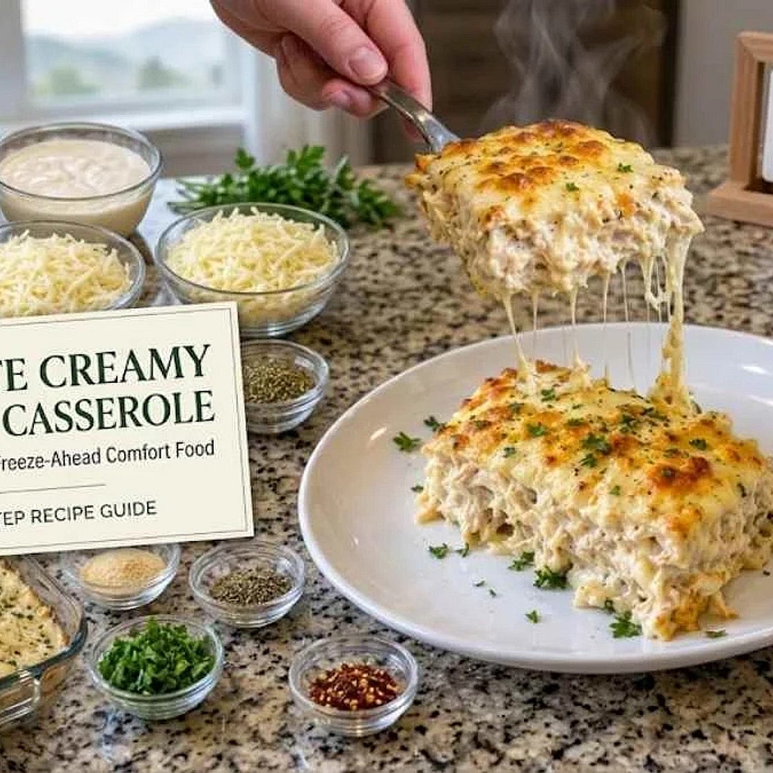 Creamy Alfredo Chicken Lasagna – Rich & Cheesy Family Dinner