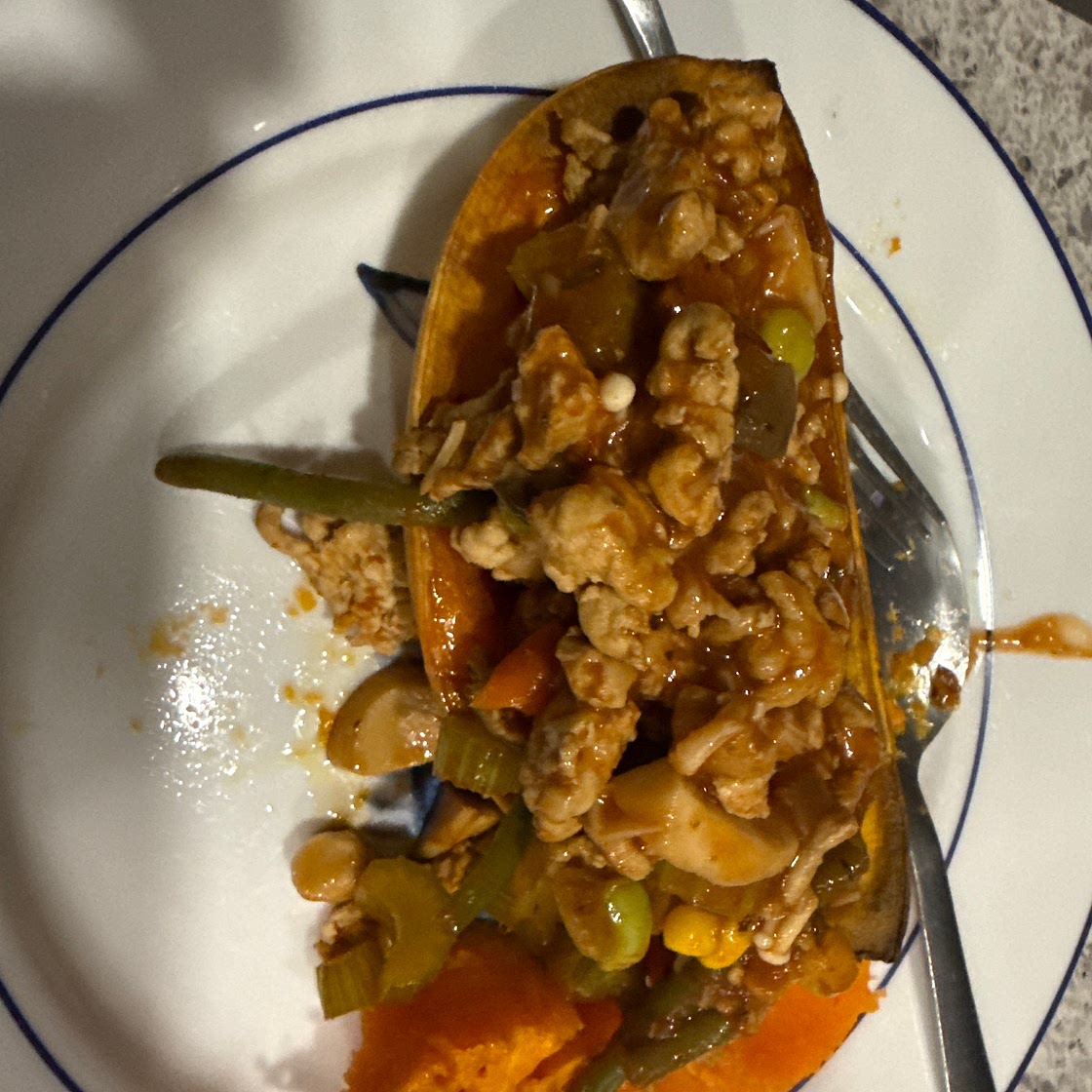 Turkey Shepherd's Pie Loaded Sweet Potato